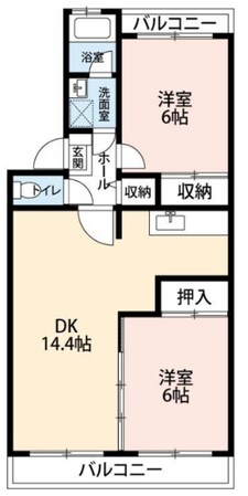 ロイヤルグリーン八千代 4号棟の物件間取画像